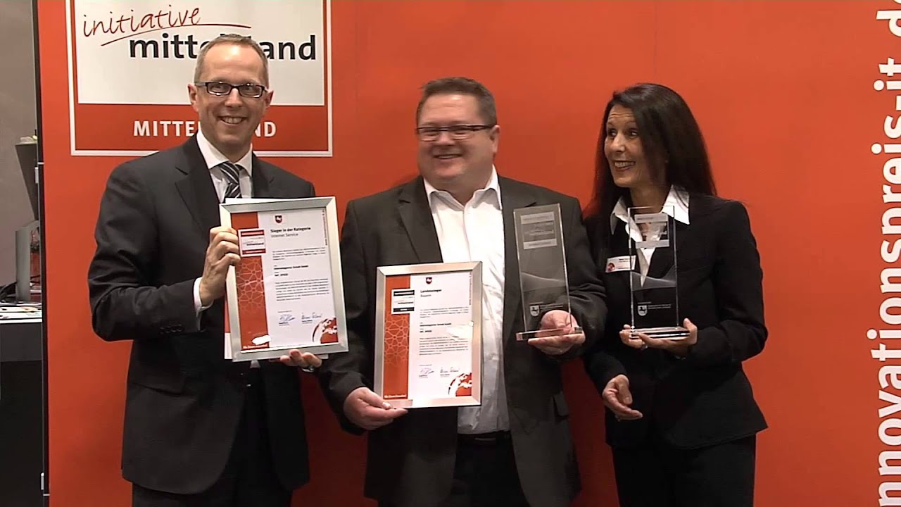 Preisübergabe Internetagentur Schott GmbH auf der CeBIT 2013