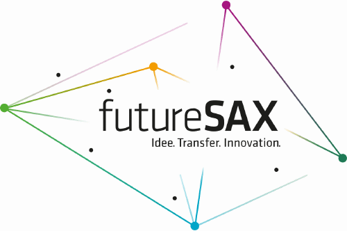 Logo der Firma futureSAX - die Innovationsplattform des Freistaates Sachsen