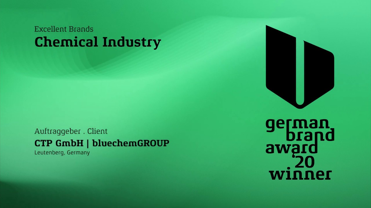 German Brand Award for the bluechemGROUP