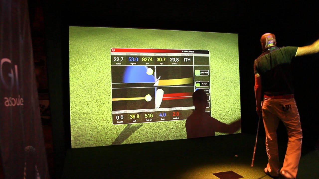 Virtual Golf spielen mit dem ALLTIMESGOLF Indoor Golf Simulator