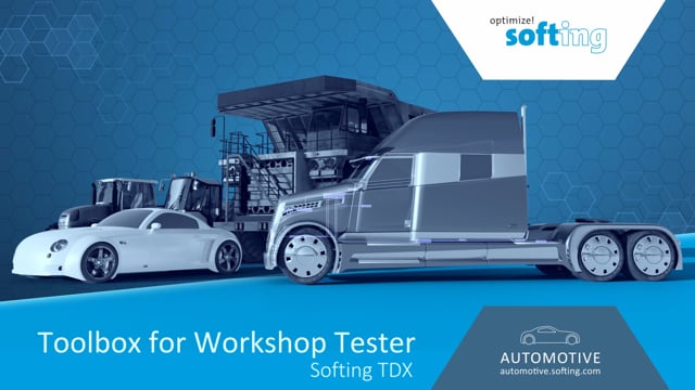 Softing TDX – Toolbox for Workshop Tester