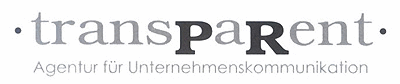 Logo der Firma transparent - Agentur für Unternehmenskommunikation