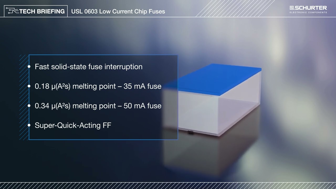 Video zur Produkteinführung: USL 0603: Chipsicherung für ATEX- und Präzisionsanwendungen