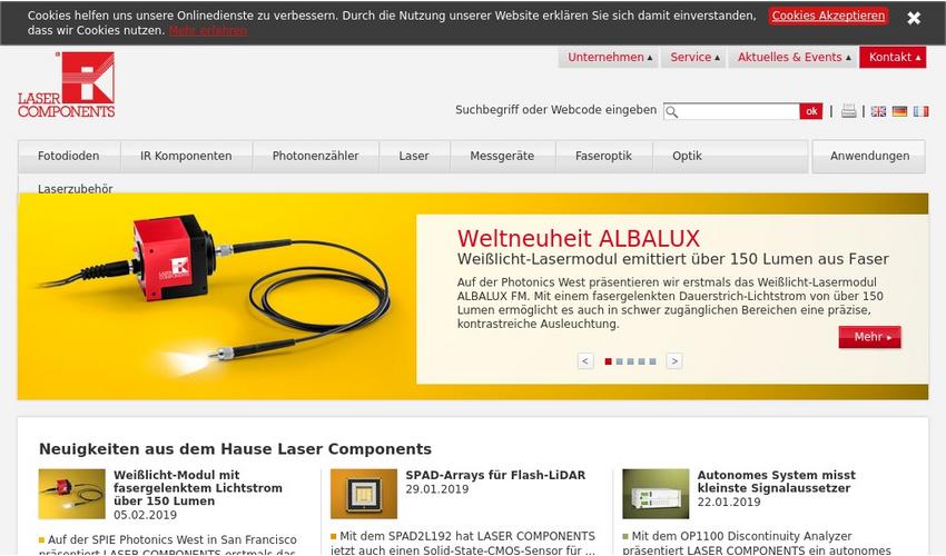 Module laser à fibre optique - ALBALUX FM - LASER COMPONENTS