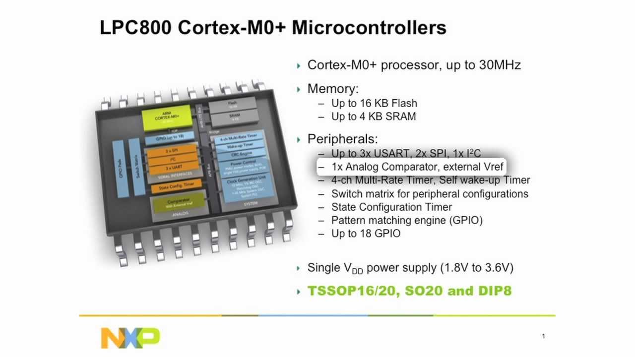 VIDEO: LPC800 Mikrocontroller: Überblick von NXP