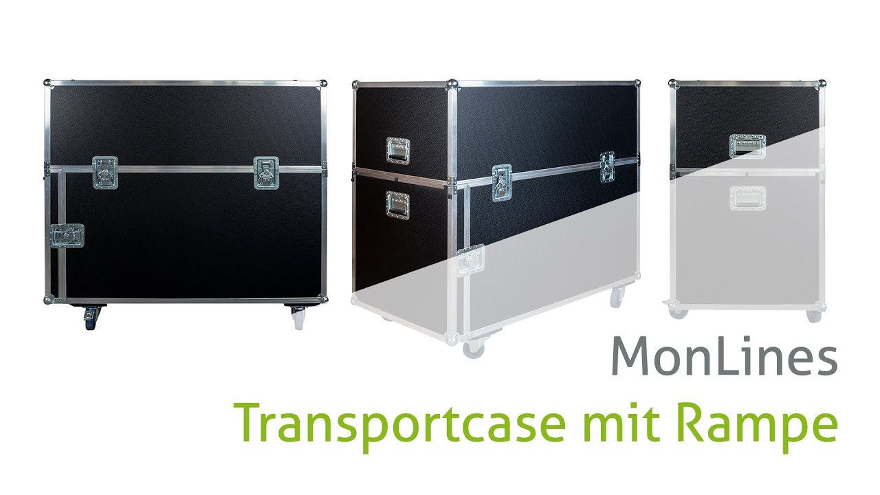 Video MonLines Transportbox mit Rampe für Displays