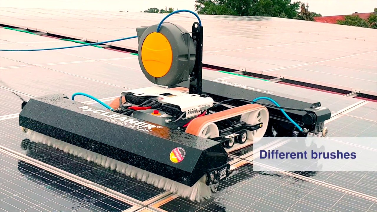 Solarflächenreinigung – Photovoltaikreinigung mit hyCLEANER® black SOLAR facelift