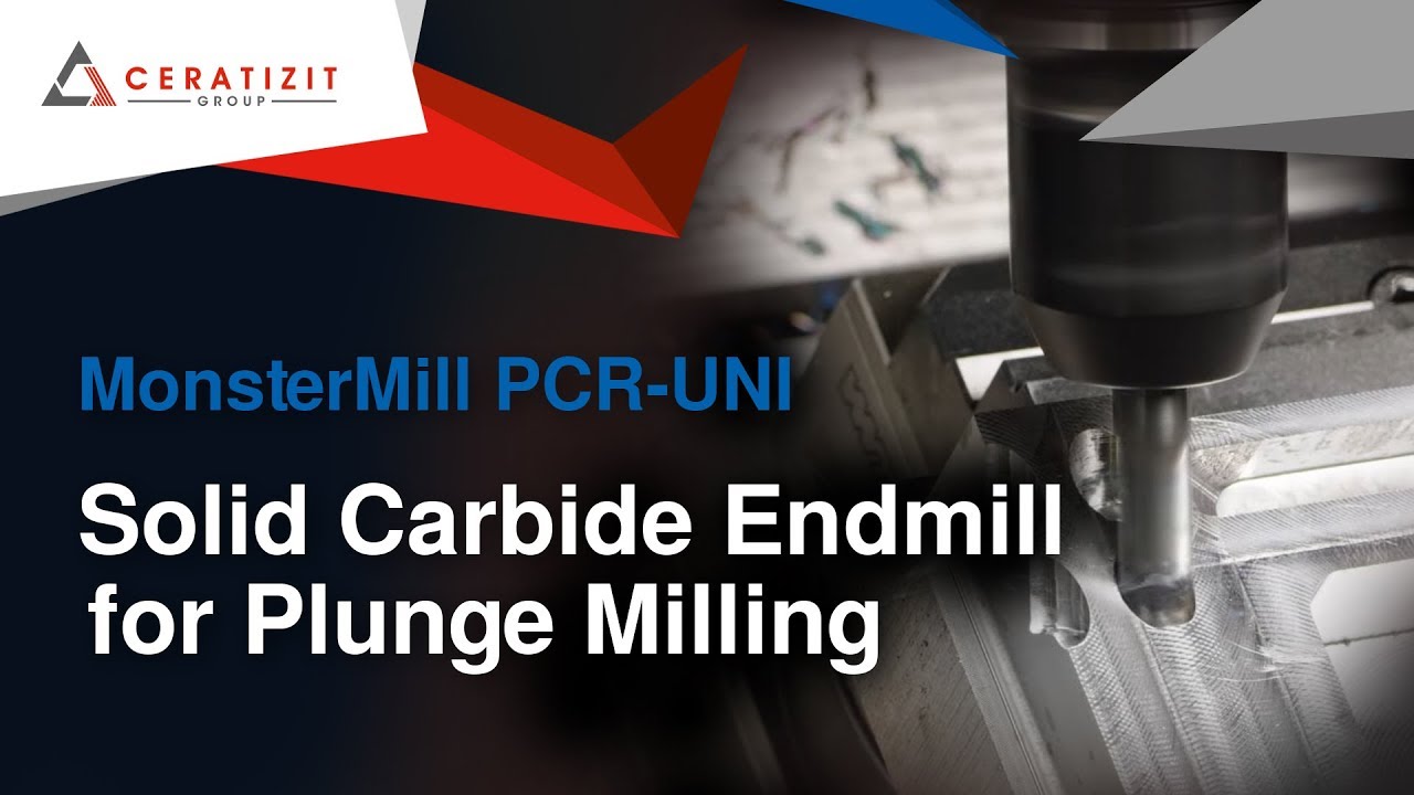 MonsterMill PCR-UNI - Solid Carbide Endmill for Plunge MIlling
