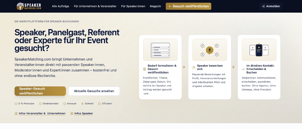 Titelbild der Firma SpeakerMatching.com