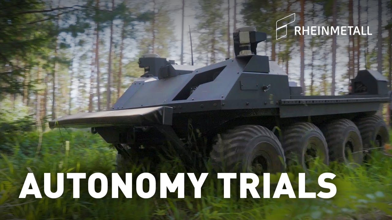 Rheinmetall showcases its world-leading autonomous technology during Unmanned Ground Vehicle Trials in Estonia