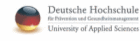 Logo der Firma Deutsche Hochschule für Prävention und Gesundheitsmanagement GmbH