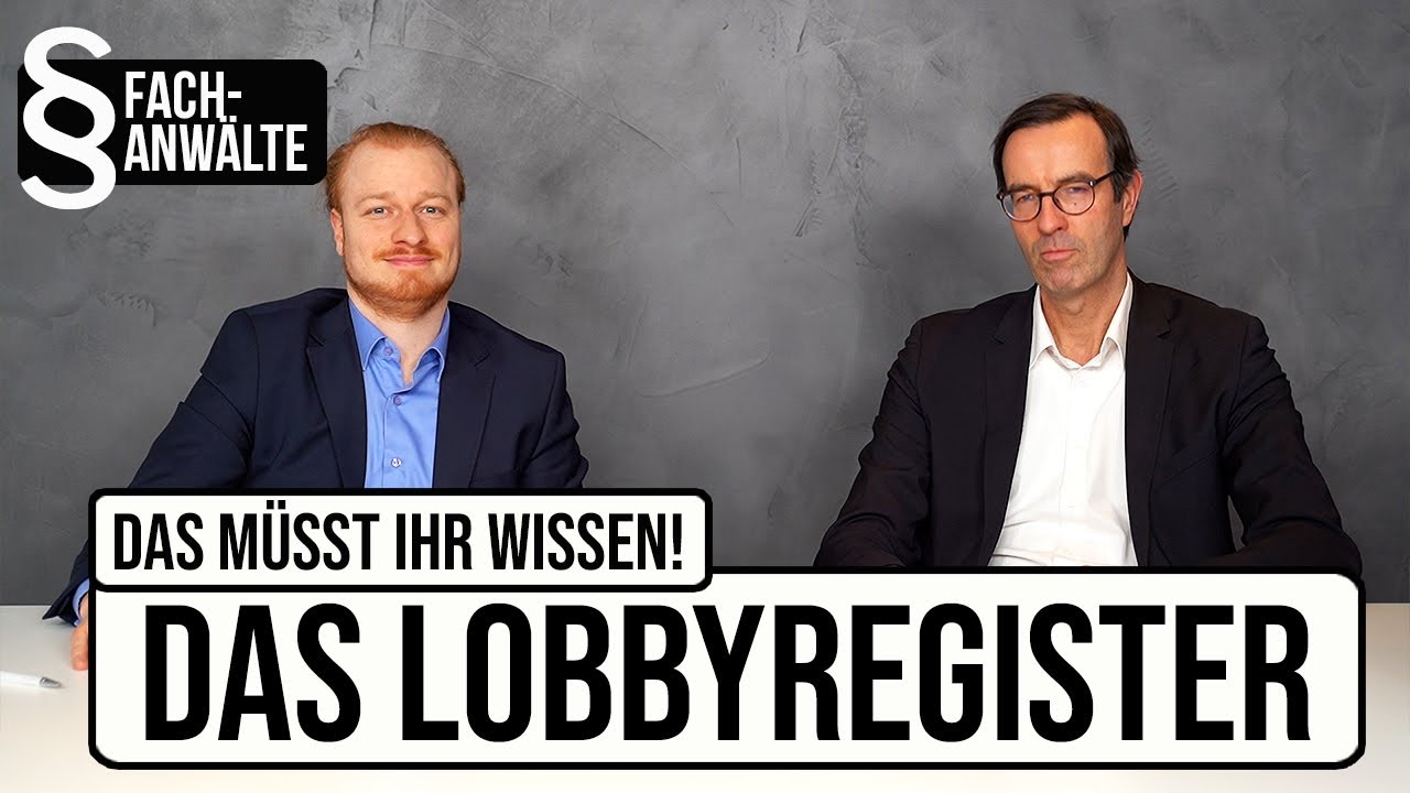 Das Lobbyregister - Das müsst ihr wissen! I Vereinfacher.de