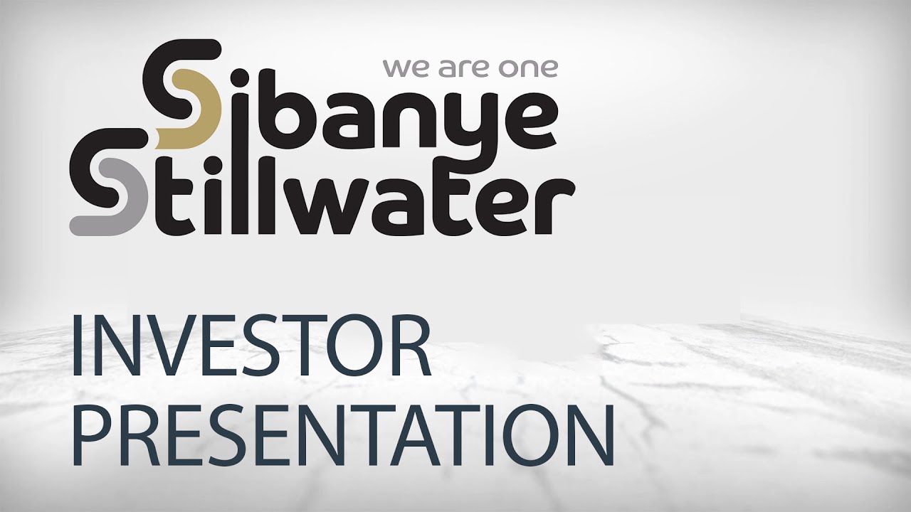 Sibanye-Stillwater: Investor Presentation and Q&A, October 2020