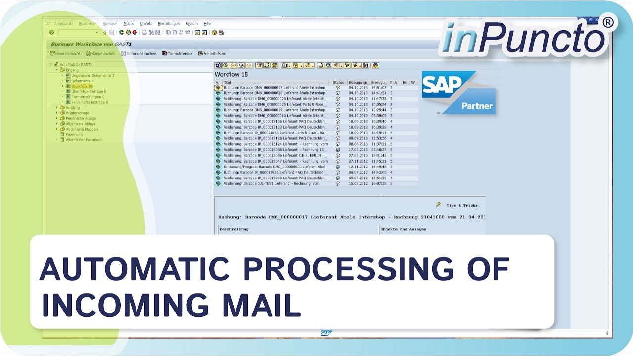 Automated processing of incoming mail
