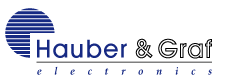 Logo der Firma Hauber&Graf electronics GmbH