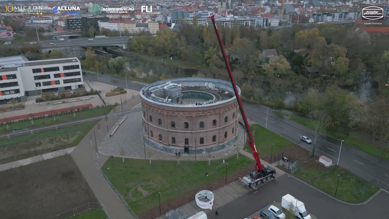 4.5m Baader AllSky Dome with 10Micron AZ5000 and Alluna RC24 for Planetarium Halle, Germany