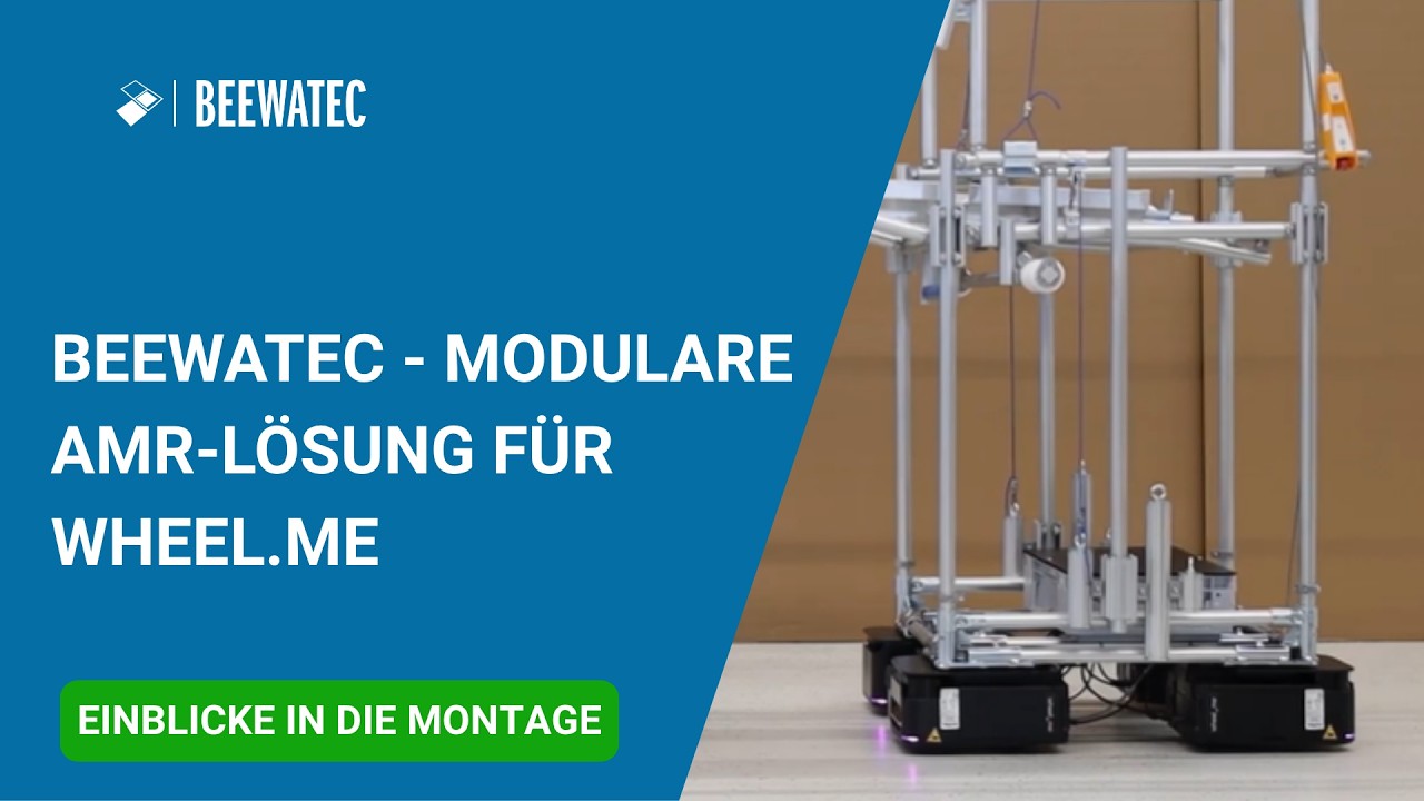 Modulare AMR-Lösung für wheel.me | Automatisierter Materialfluss & intelligente Intralogistik