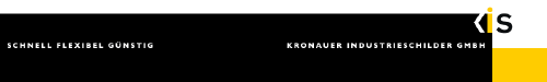 Logo der Firma KIS Kronauer Industrieschilder GmbH