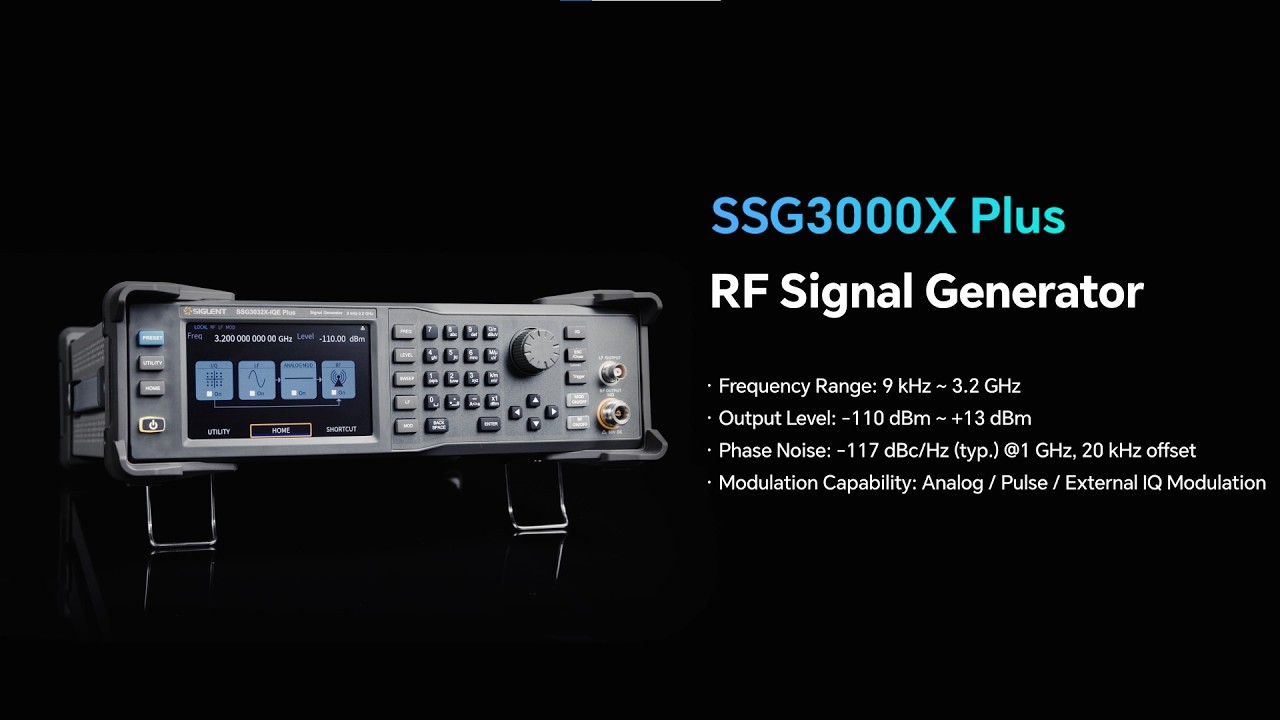 Introducing the Siglent SSG3000X Plus Series RF Signal Generators