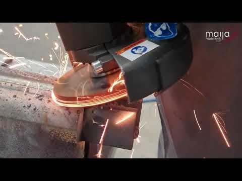 Milling of a rail heated to 430°C with the MAIJA milling discs