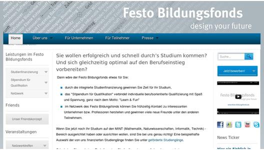 Festo Education Fund Recognized For Its Role In Promoting Young Talent Festo Ag Co Kg Press Release Pressebox