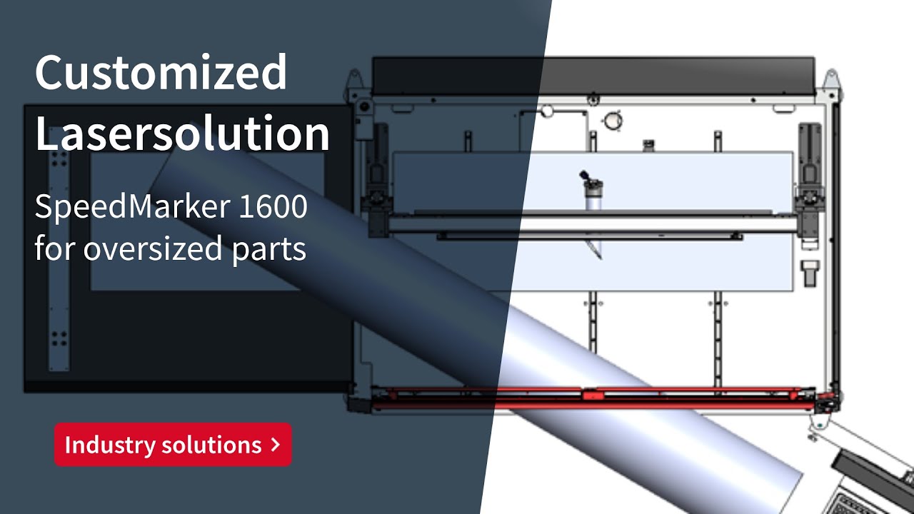 SpeedMarker 1600 for oversized parts