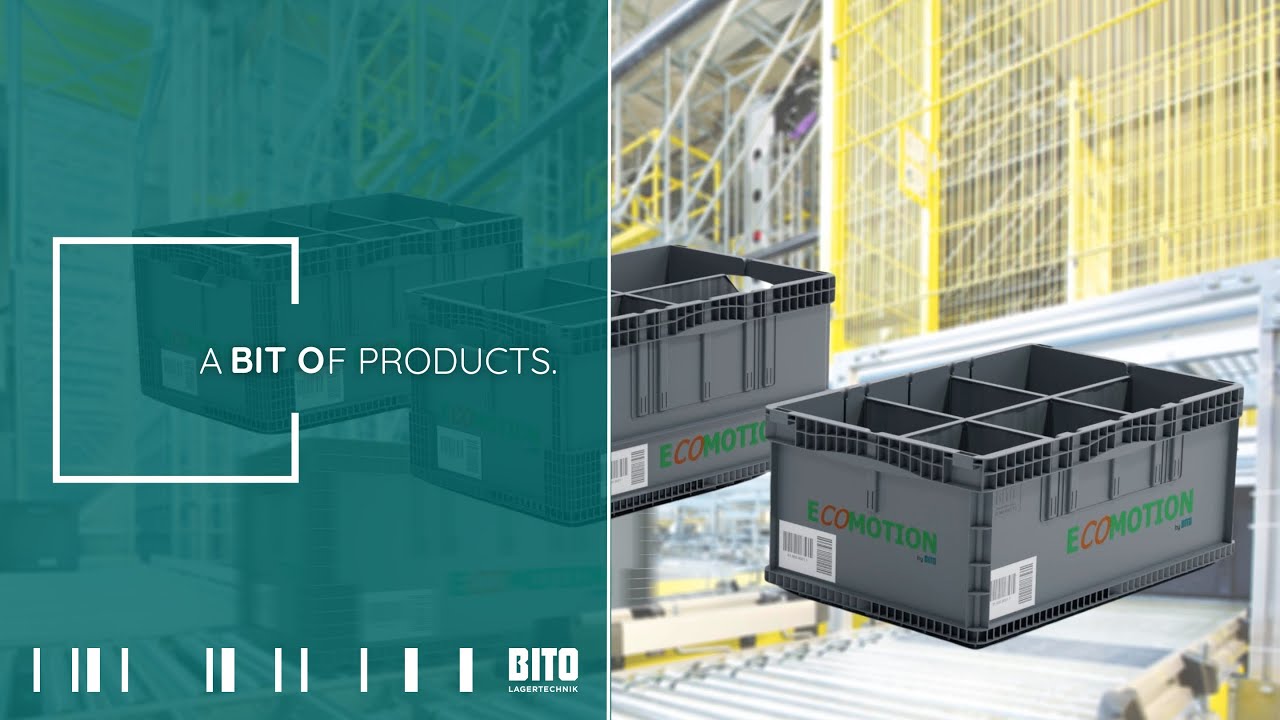Neuheit für das Automatiklager von BITO-Lagertechnik: Erfolgreiche Leiselaufbehälter-Serie BITO XL-Motion wird um die neuen ECOMOTION-Modelle erweitert .