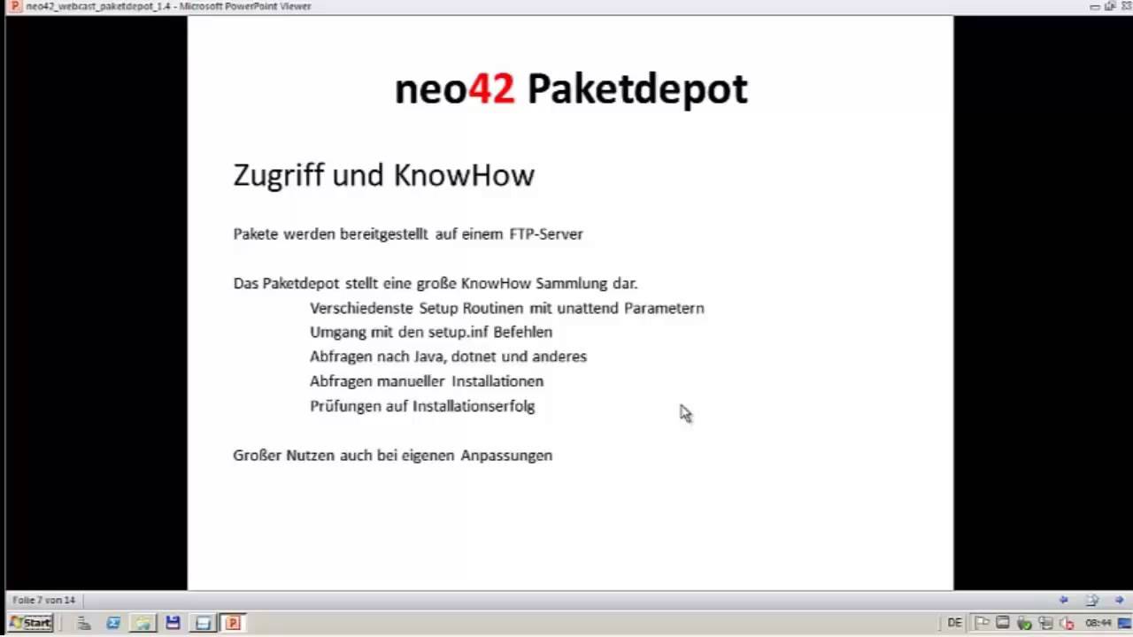 neo42 Paketdepot Übersicht: Fertige Softwarepakete für die Softwareverteilung mit Matrix42 Empirum