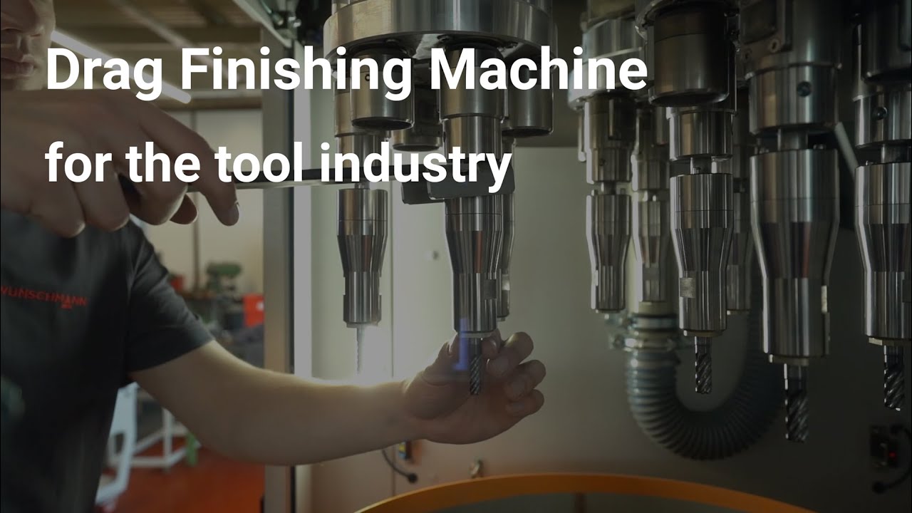 Drag Finishing Machine for the tool industry