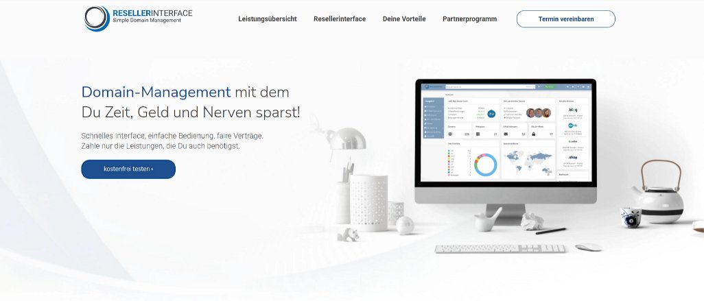Titelbild der Firma resellerinterface.com c/o Greenmark IT GmbH