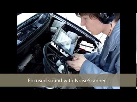 NoiseScanner Messung am PKW-Motor