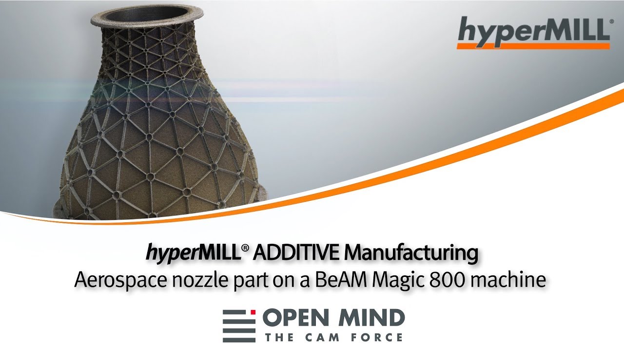 hyperMILL ADDITIVE Manufacturing: Aerospace Nozzle | hyperMILL | BeAM | CAM-Software |