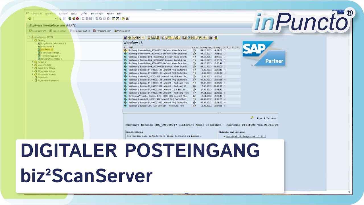 Digitaler Posteingang in SAP