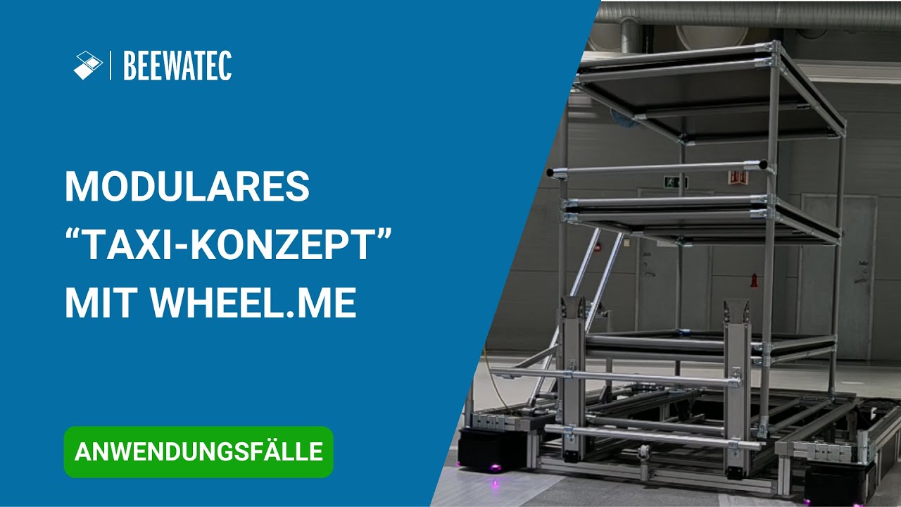 wheel.me Taxi-Konzept | Individueller AMR aus vier angetriebenen Rädern (BeeWaTec)