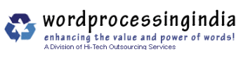 Logo der Firma Word Processing India