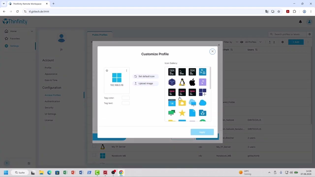 Thinfinity Workspace Installation und Konfiguration