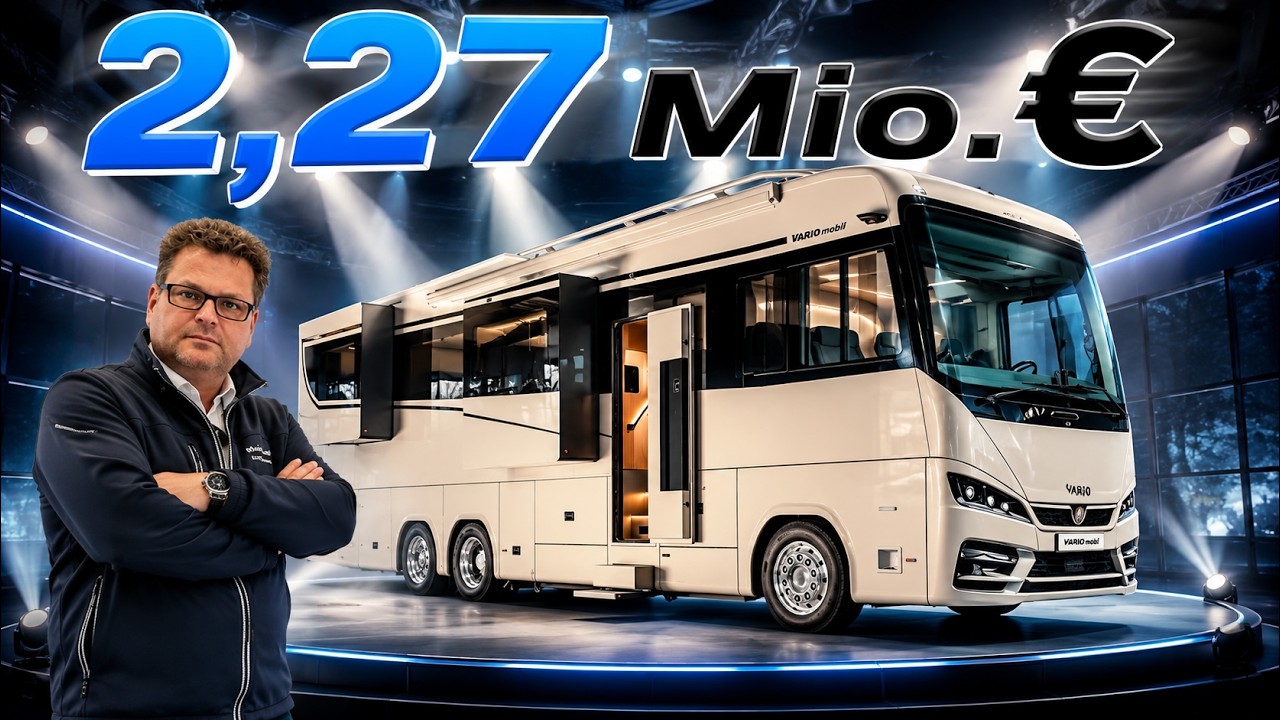 2,27 Mio€ Luxus Wohnmobil Vario Perfect 1200 QS Platinum mit 4 Slideouts und 10.000 Stunden Bauzeit