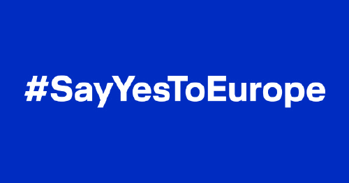 Logo der Firma #SayYesToEurope
