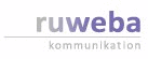 Logo der Firma ruweba kommunikation ag