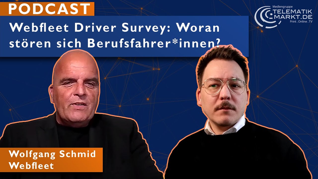Podcast: Wie zufrieden sind die Berufsfahrer in Deutschland und welche Rolle spielt Telematik?
