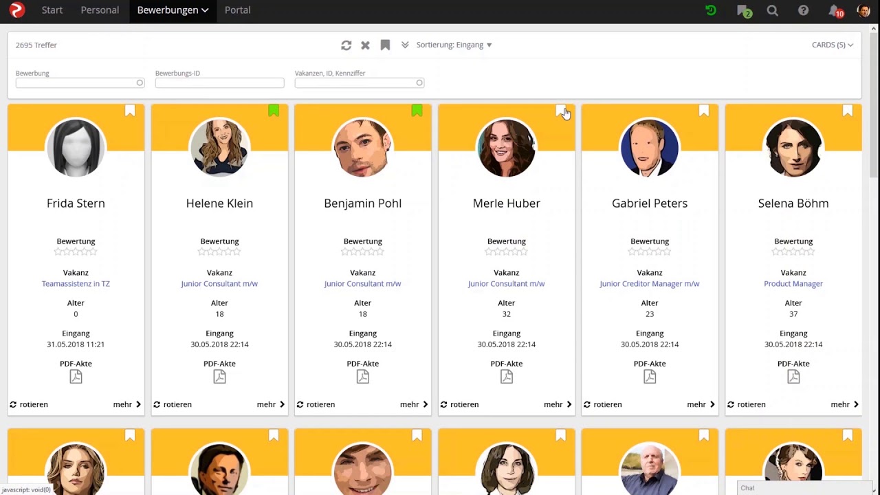 rexx wheels - Die neue Benutzeroberfläche für HR und Recruitment im Überblick