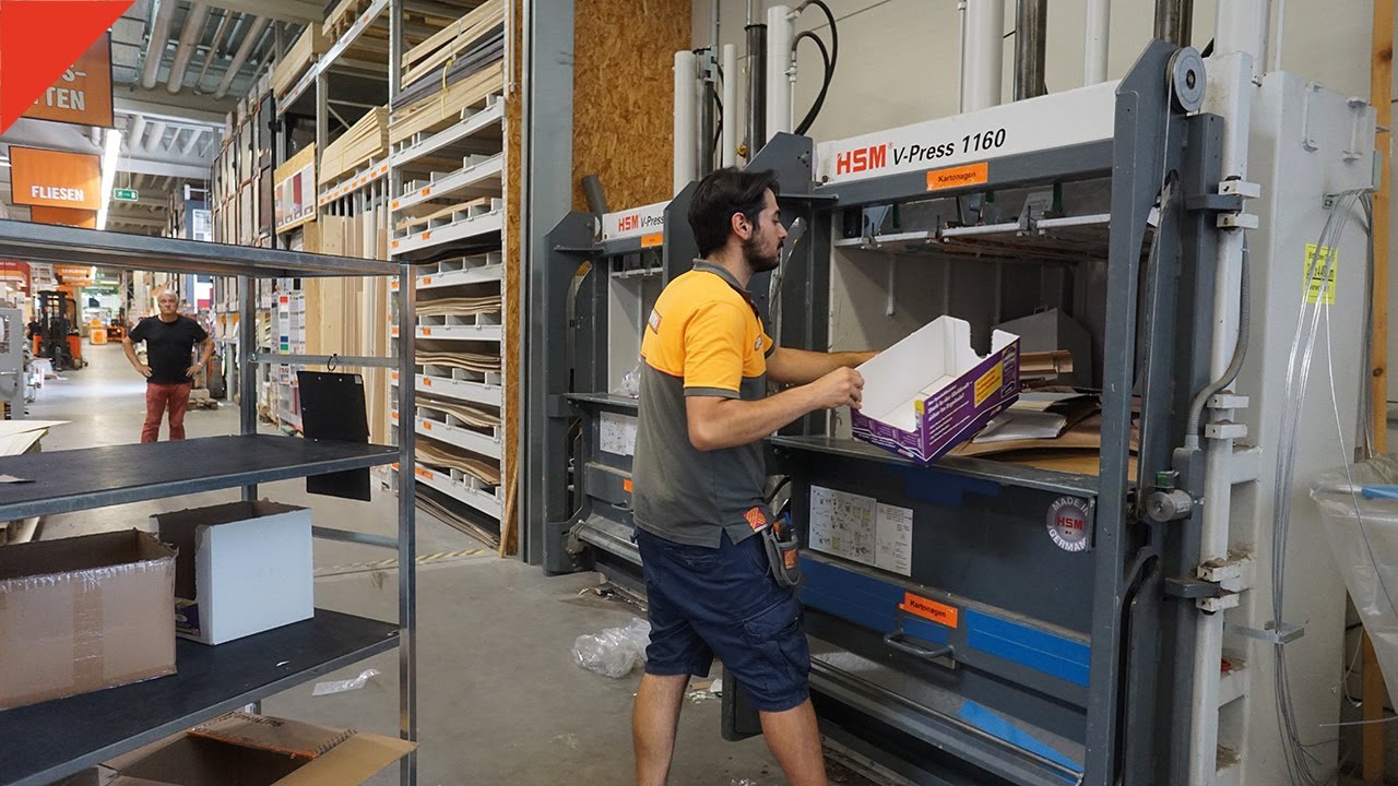 HSM Ballenpressen bei der Hornbach Baumarkt AG