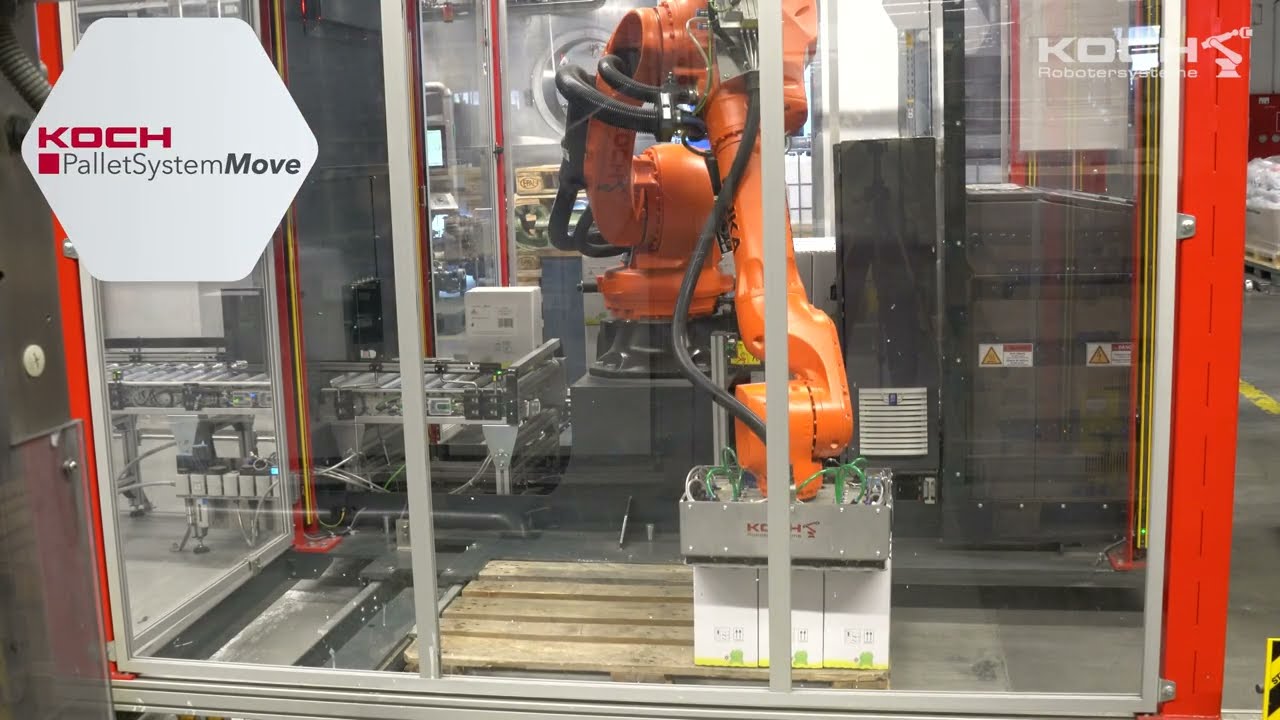 Flexible Kartonpalettierung mit der kompakten KOCH PalletSystemMove