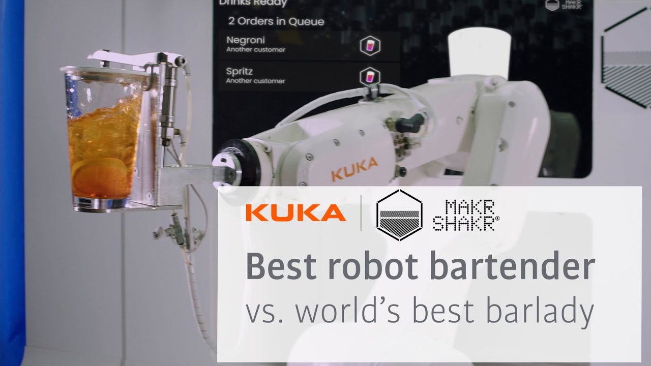 Der beste Roboter-Barkeeper fordert die beste Barada der Welt heraus | Makr Shakr, Haken