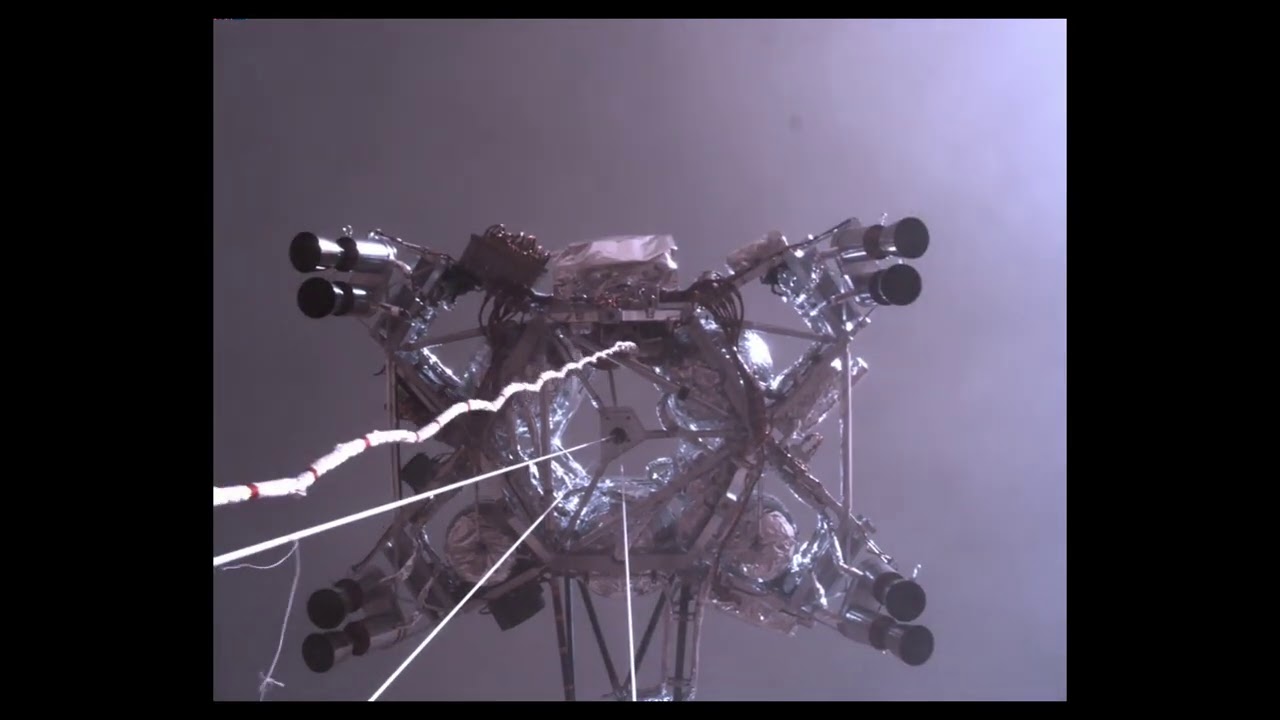 Perseverance’s Descent & Touchdown on Mars: Rover Up-Look Camera POV (Official NASA Clip)