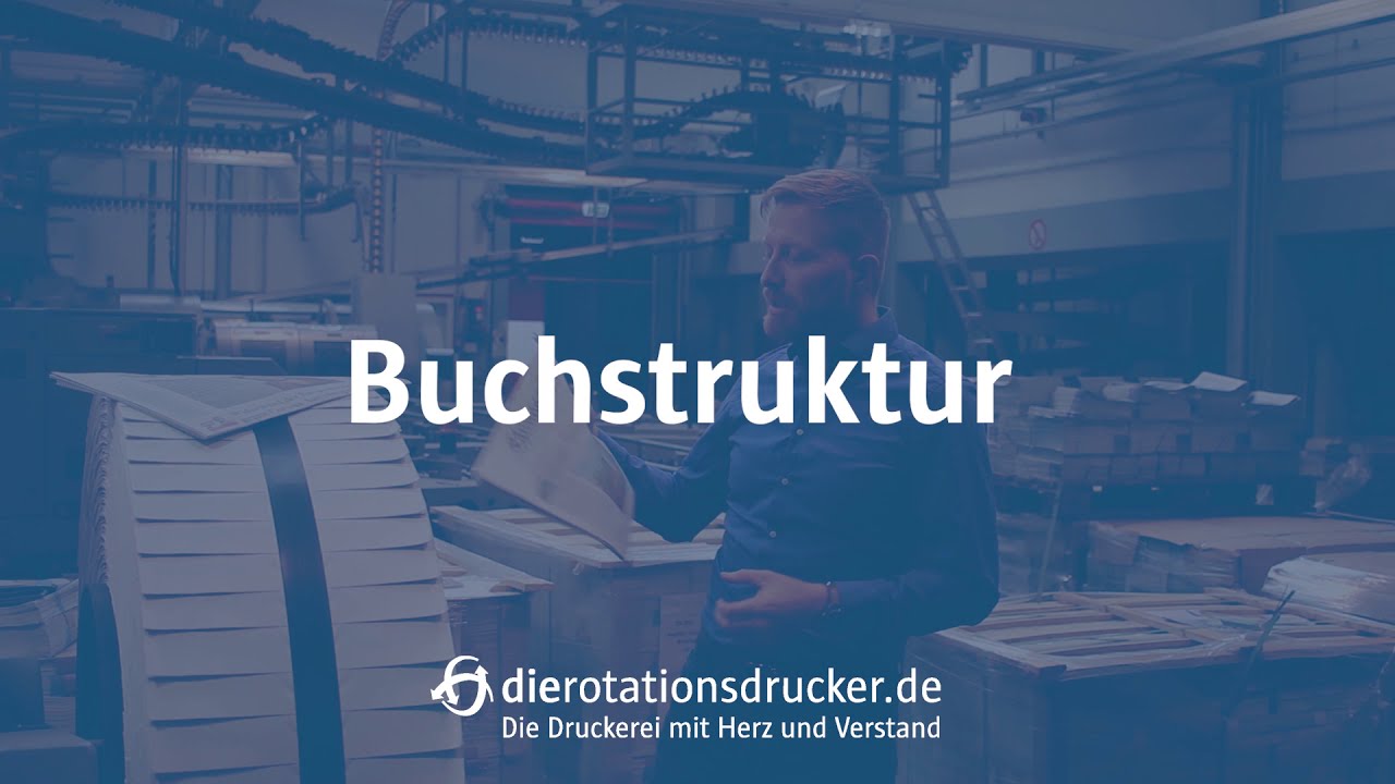 Buchstruktur im Zeitungsdruck