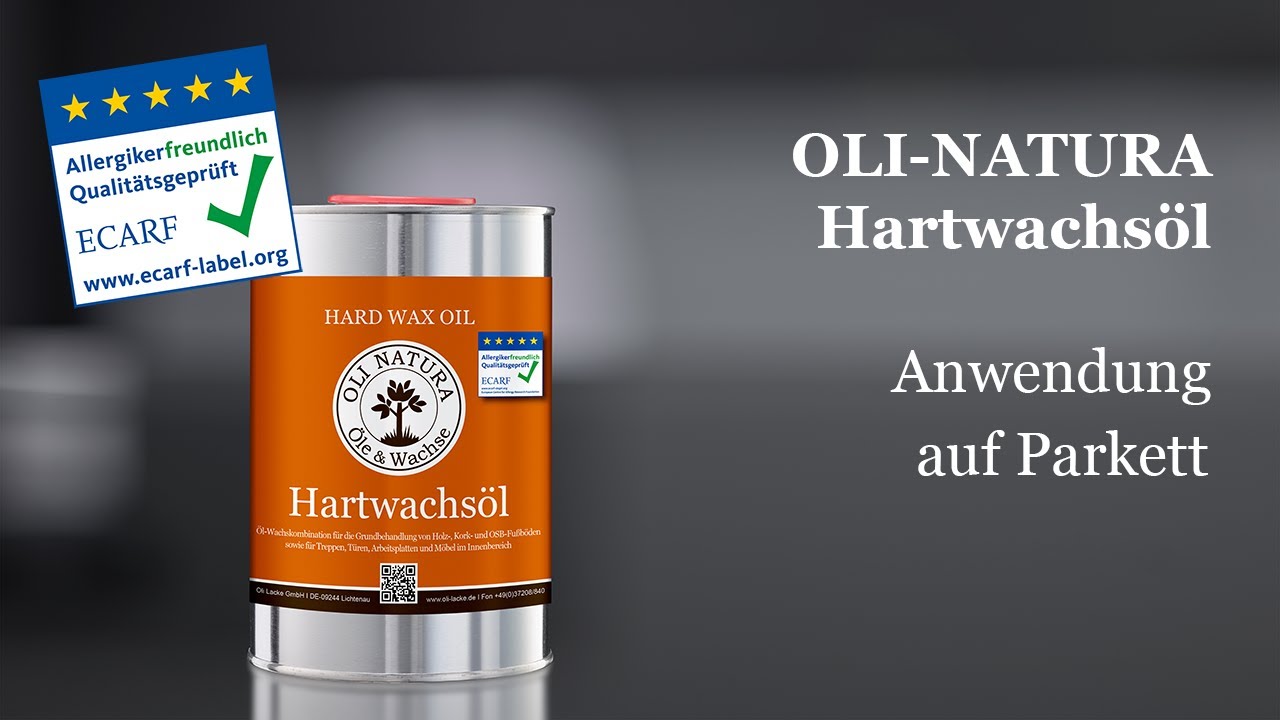 OLI-NATURA Hartwachsöl - Anwendung auf Parkettboden