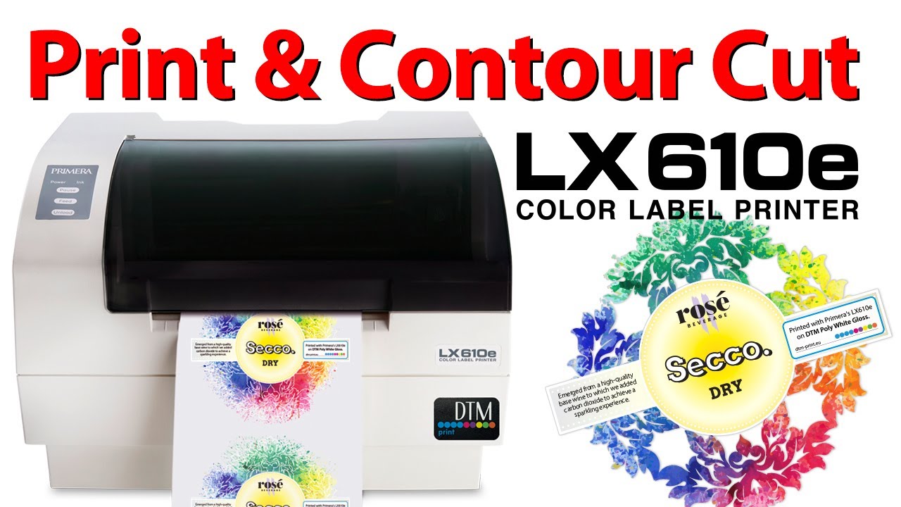 LX610e Print & Contour Cut Colour Label Printer