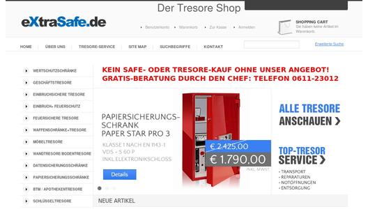 Tresore Onlineshop Extrasafe De Relaunched Franz Gottschalk Gmbh Pressemitteilung Pressebox