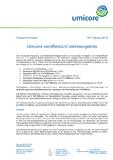 [PDF] Pressemitteilung: Umicore veröffentlicht Jahresergebnis